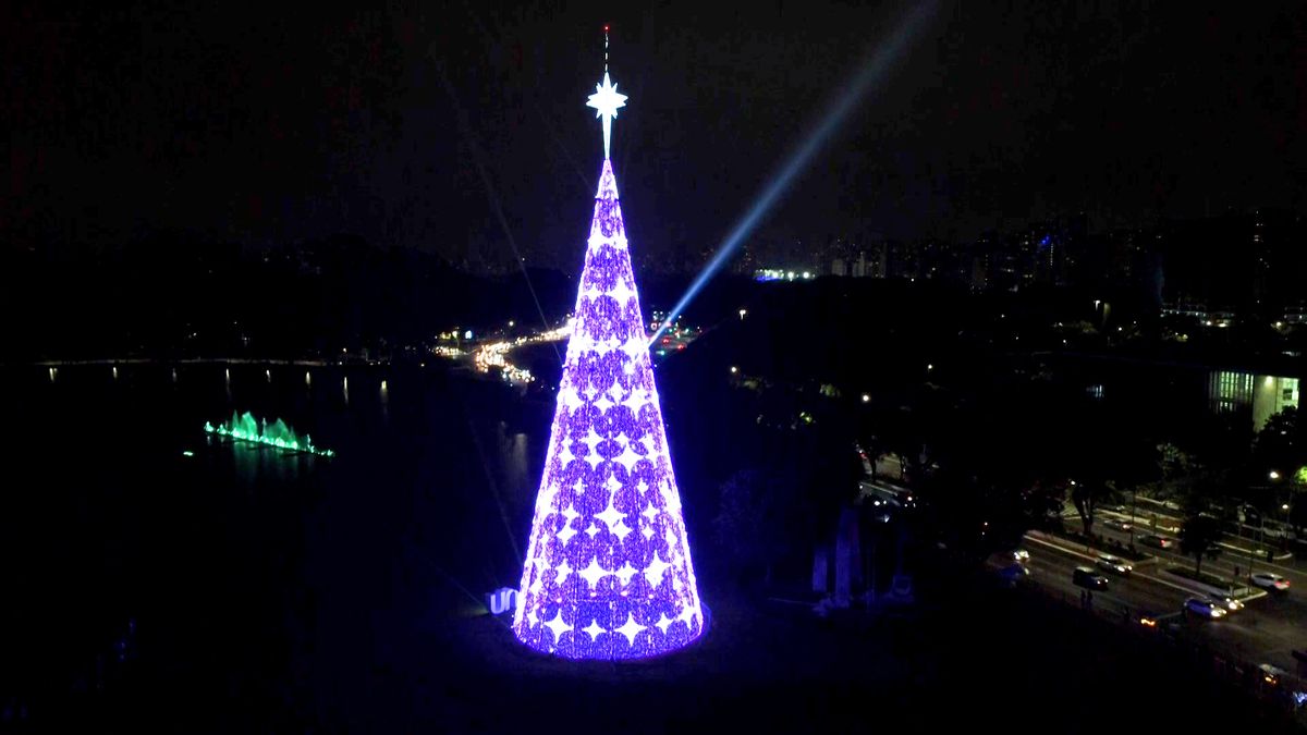Brazilské São Paulo se chlubí 57 metrů vysokým vánočním stromem